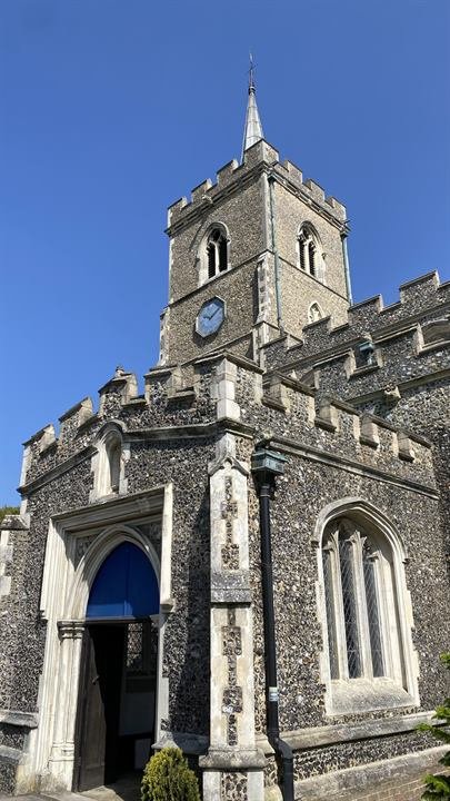 Porch and tower